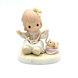 Vintage Precious Moments "Believe It Or Knot, I Luv You" porcelain figurine